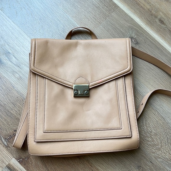 Loeffler Randall Leather backpack - Picture 1 of 4